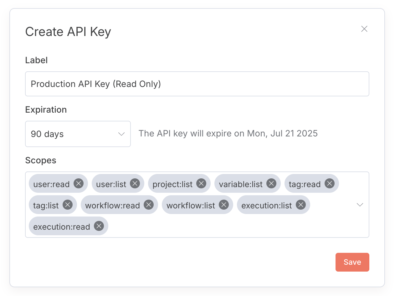 Scoped API keys